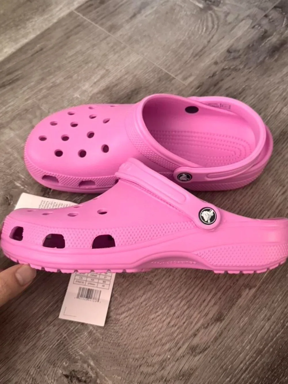 Unisex Men 9 / Women 11 - Crocs adult baya clogs pink